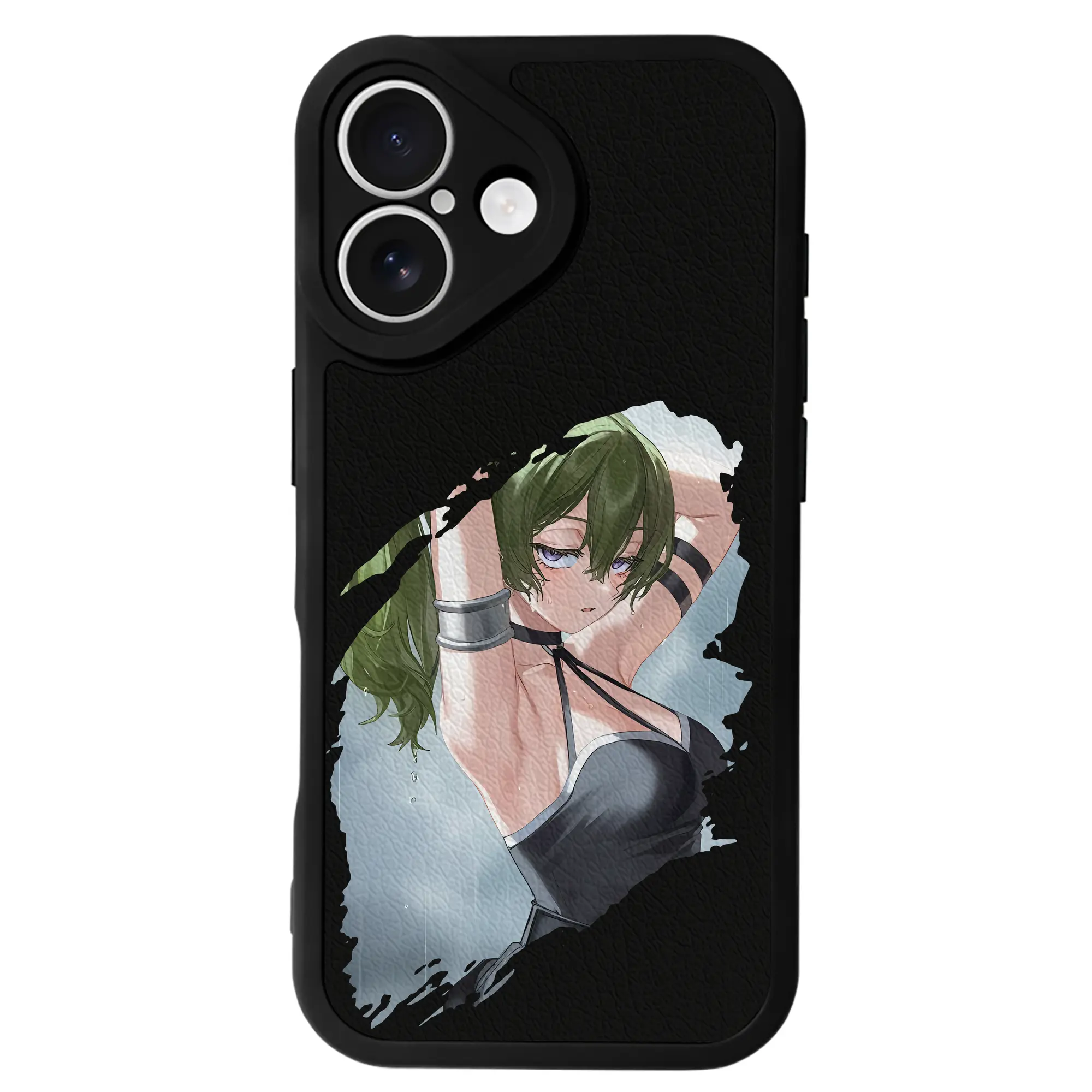 葬送のフリーレン（Frieren） グッズ,ユーベル（Übel） - IPhone 16シリーズ対応 ・ シリコンスマホケース ・ レザー調 ・ 高精度フィット ・ 耐衝撃 ・ ワイヤレス充電対応 ・ 精密カット